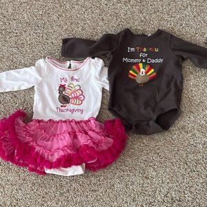 9M Thanksgiving Onesie Bundle